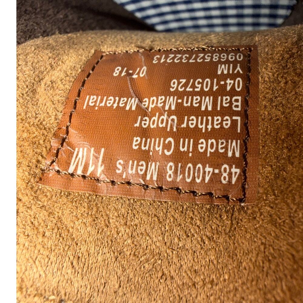 Crown & Ivy Size 11M Brown Leather Moccasins - Picture 8 of 9